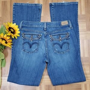 LEVI'S bootcut distressed jeans